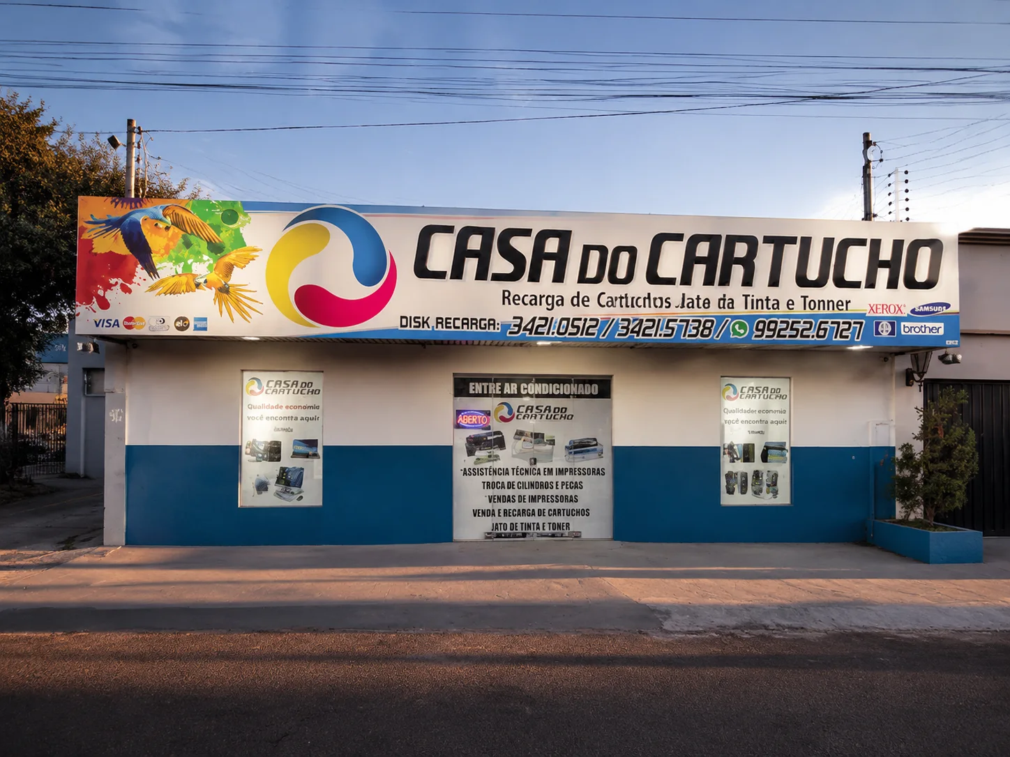 Fachada real da Casa do Cartucho em Rondonópolis