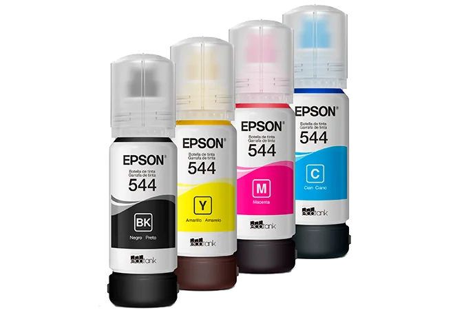 Tintas Epson T544 - Preto e Coloridas